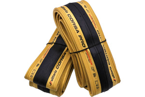Vittoria Corsa Pro TLR Limited Edition Gold Tyres (Pair)