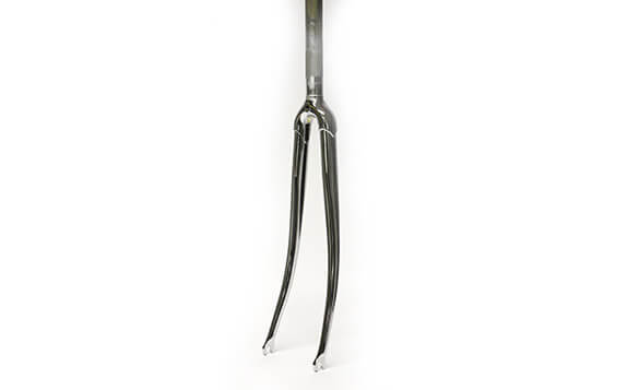 Curved Chrome Fork - 1" Threaded