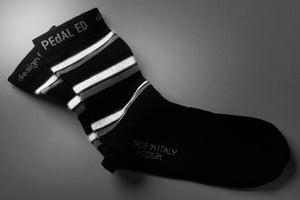 PEdALED Hikari Reflective Socks Three Stripes