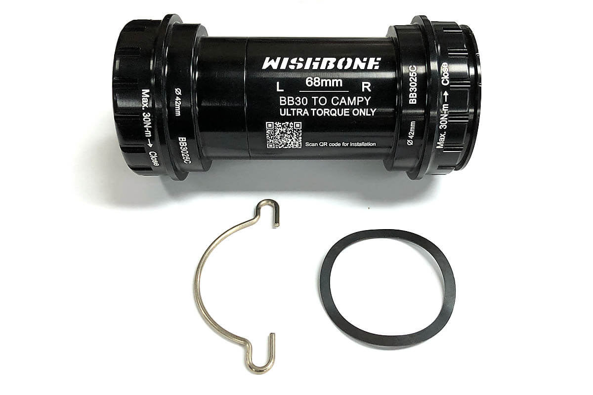 Cuvette De Pédalier Campagnolo Ultra-Torque OS-Fit Pour Cadre BB30 – 68mm X 46mm – Noir, Italie