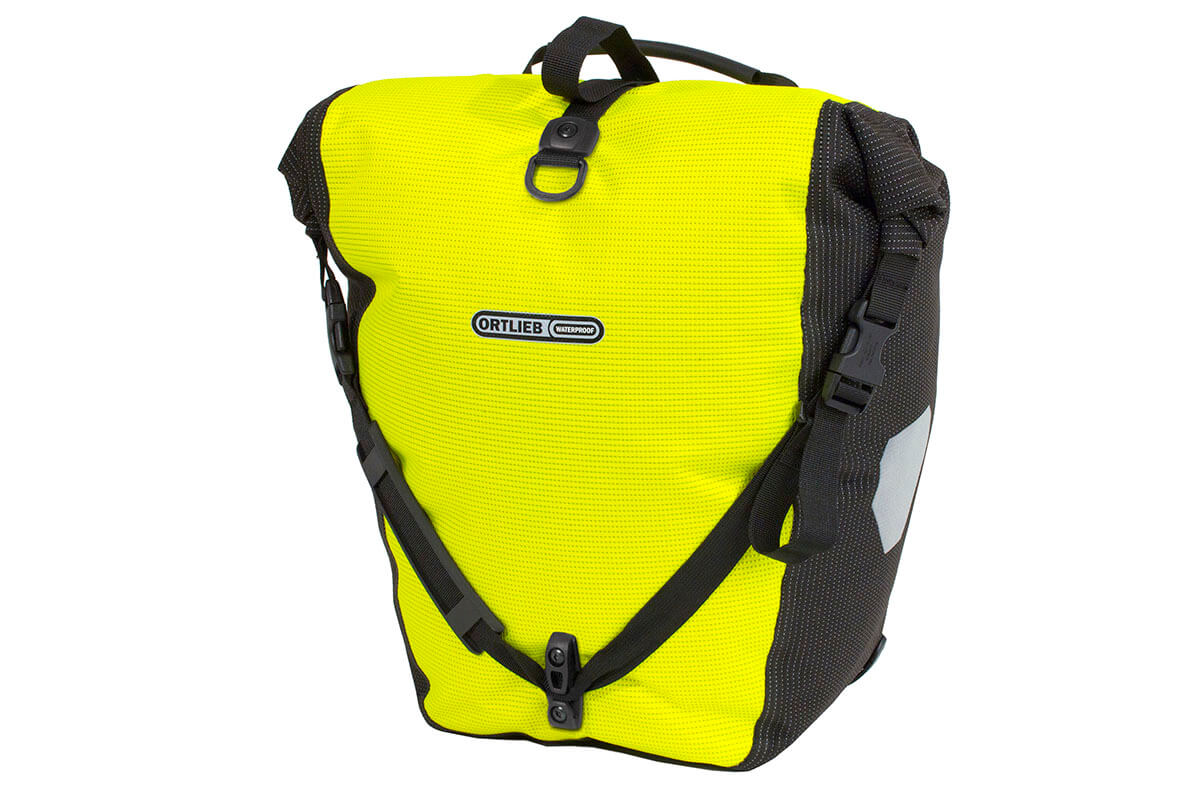 ortlieb waterproof classic fahrradtaschen Ortlieb Back-Roller Einzel-Gepäckträgertasche mit hoher Sichtbarkeit –  Condor Cycles