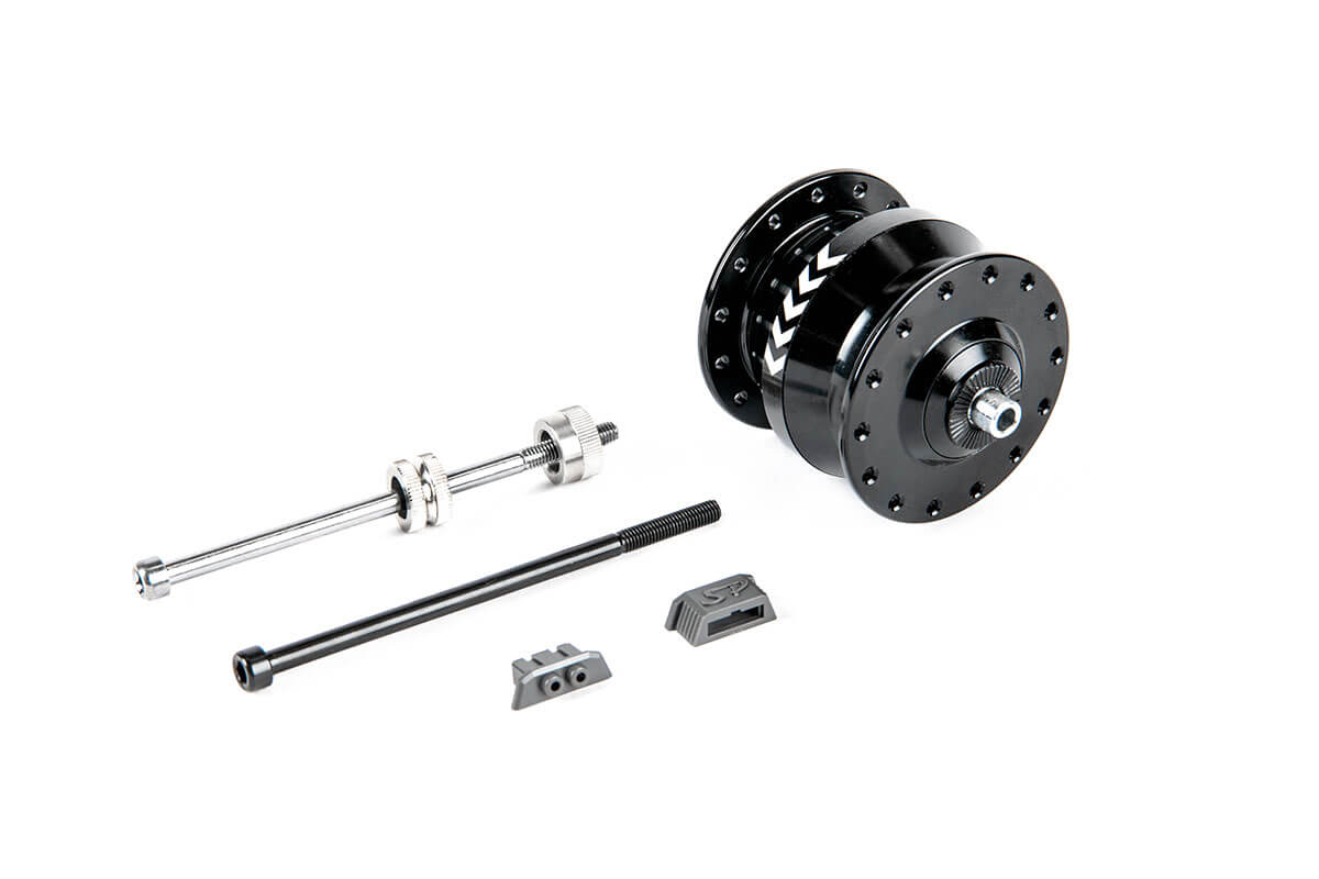 パーツ SHUTTER PRECISIONdynamo hub for brompton Shutter Precision Upgrade - Dynamo Package for Brompton