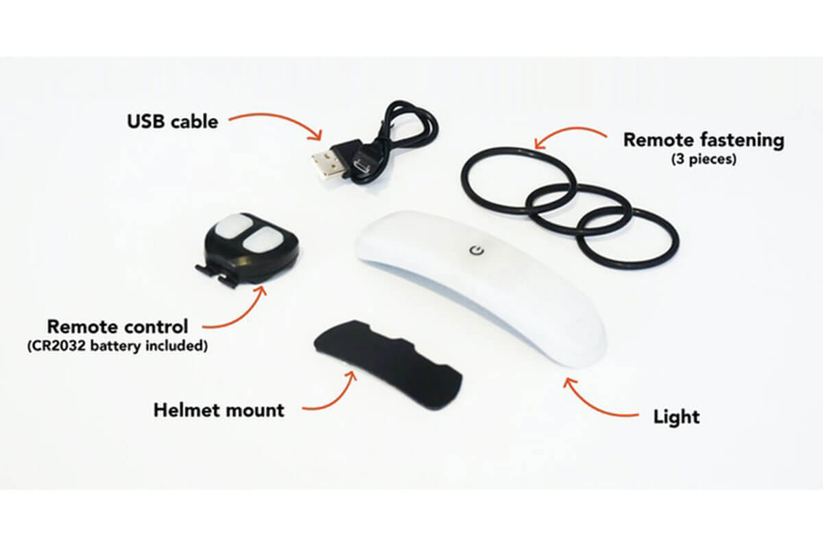 bike helmet indicator dragons den Overade Blinxi Smart Indicator Helmet Light – Condor Cycles