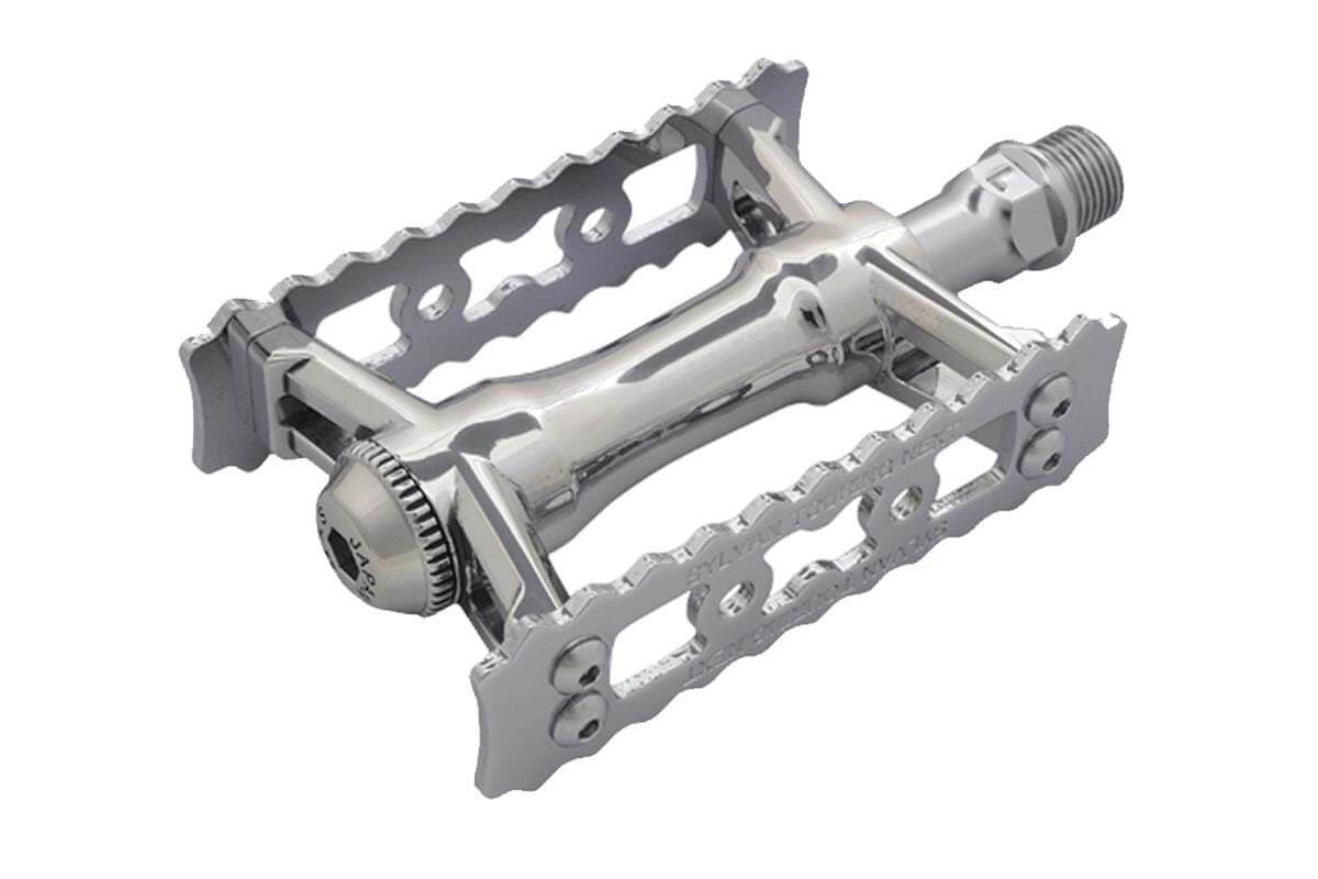 MKS Sylvan Track Pedals - black/silver MKS Sylvan Track Pedals - black/silver