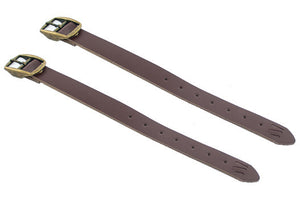 M:Part Leather Luggage Straps - Pair