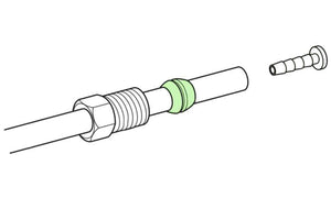Shimano Universal Disc Brake Hose Olive - Single