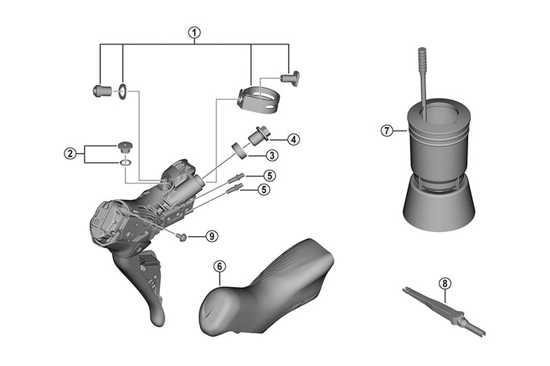Shimano ST-R8170 Hoods Bracket Covers