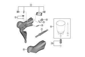Shimano ST-R9170 Hoods Bracket Covers