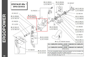 Campagnolo Centaur/Daytona 10 Speed Ergopower Body Left - EC-DA032