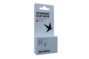 Schwalbe Clik Valve Presta Conversion Kit including Pump Head Adaptor