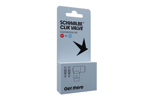 Schwalbe Clik Valve Presta Conversion Kit including Pump Head
