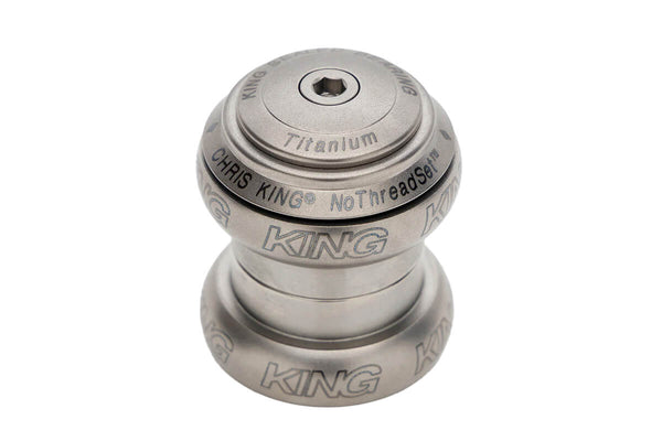 パーツ CHRIS KING nothreadset 1 1/8 inch Silver Chris King NoThreadSet™ Standard Sealed Threadless Headset - 1-1/8