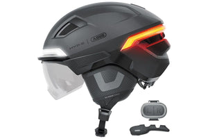 Abus Hyp-E BL.ACE Urban Cycle Helmet with Lights – Condor Cycles Abus Hyp-E BL.ACE Urban Cycle Helmet with Lights – Condor Cycles