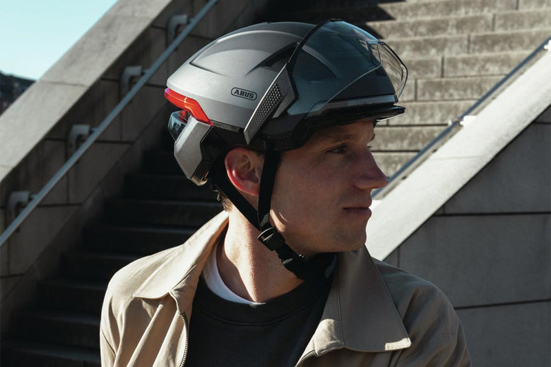 Abus Hyp-E BL.ACE Urban Cycle Helmet with Lights