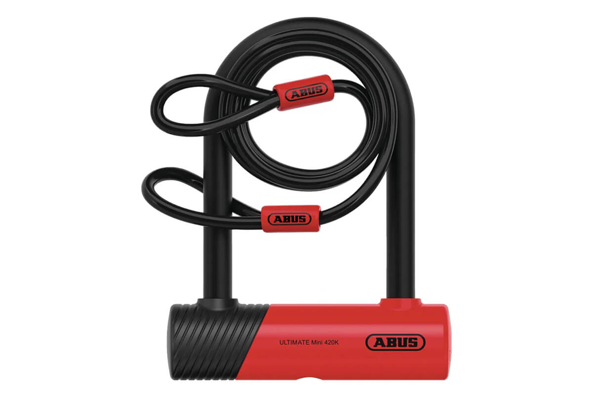 Abus Ultimate Mini 420K/140 & Cable – Condor Cycles