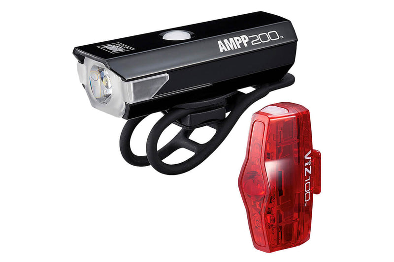 Cateye Ampp 200/Viz 100 Light Set USB-C