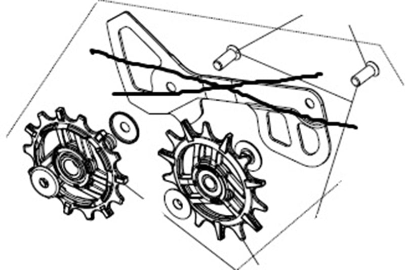 Campagnolo Super Record WRL 13S Jockey Wheels
