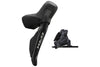 Shimano GRX ST-RX715/BR-RX410 Bled Hydraulic Di2 STI Set, Flat Mount Calliper, RH Front