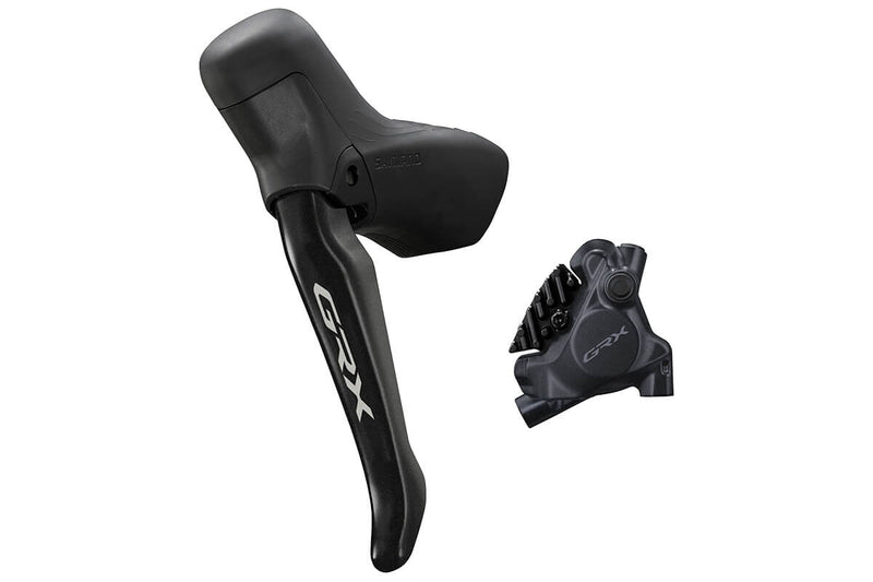 Shimano BL-RS717 GRX Hydraulic Disc Brake Lever Bled with BR-RX410 Calliper, Left Rear