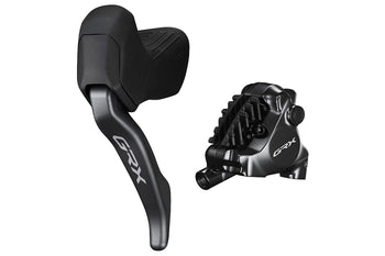 Shimano GRX BL-RX825 GRX Hydraulic Disc Brake Lever Bled with BR-RX820 Calliper, Left Rear