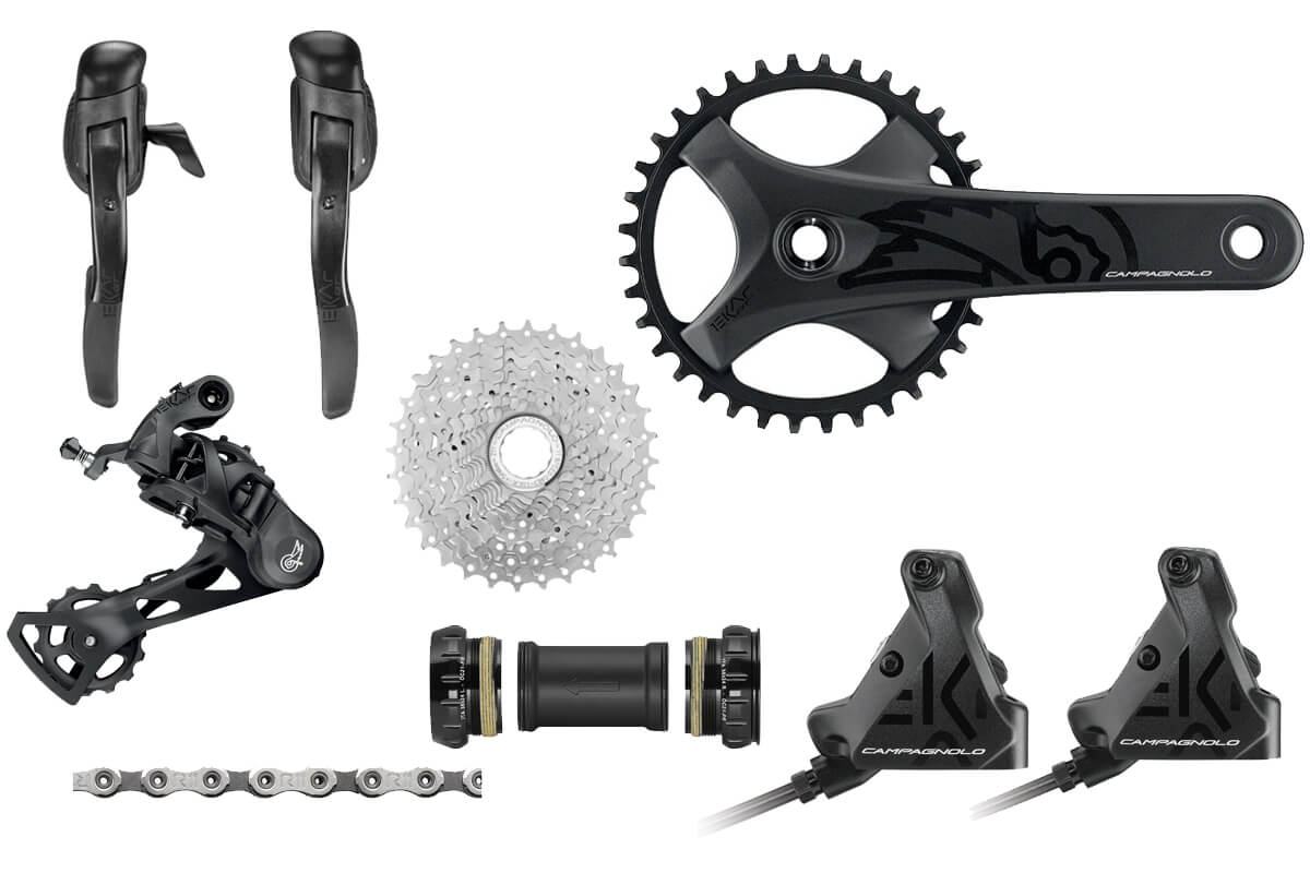 Crankset Best Rear Derailleur For Gravel Bike Campagnolo Ekar GT