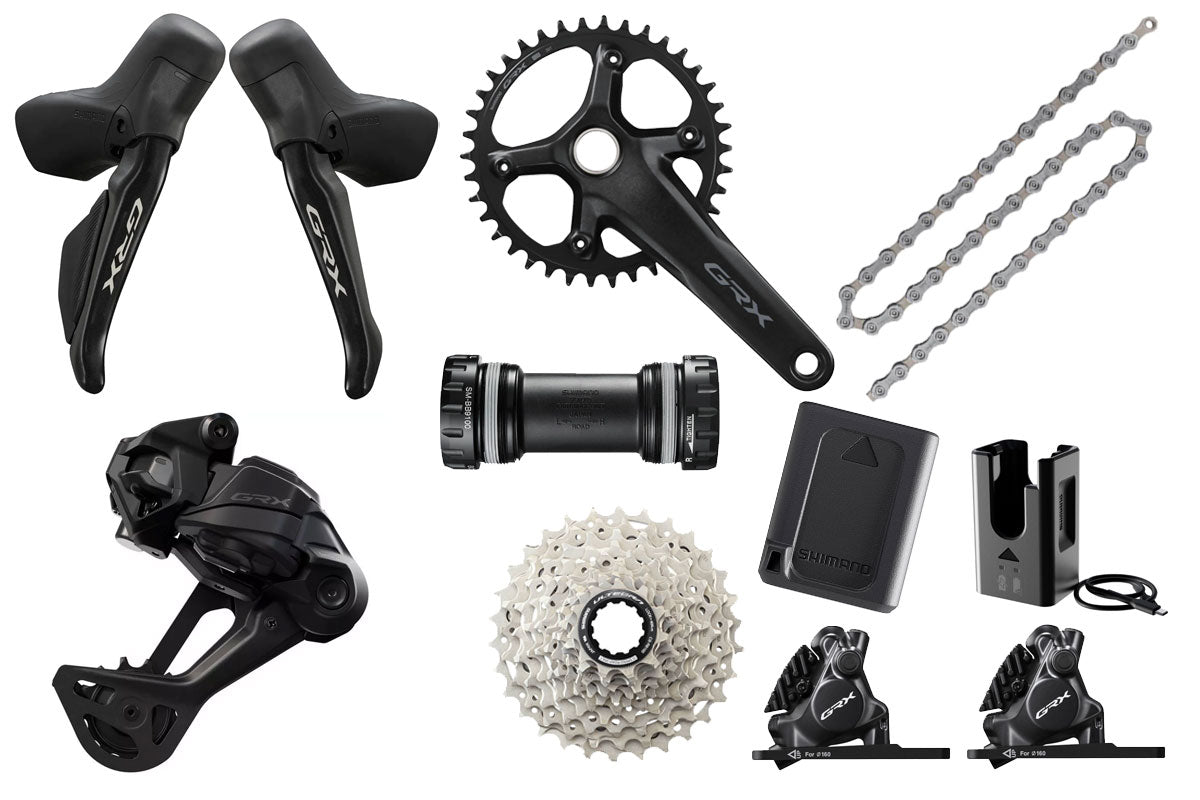 Shimano GRX 717 Di2 12-Speed Gravel Groupset – Condor Cycles