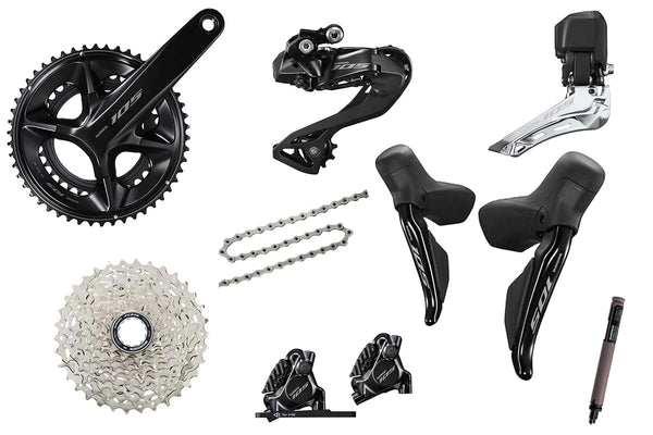 Shimano 105 R7170 Di2 12-Speed Disc Groupset – Condor Cycles