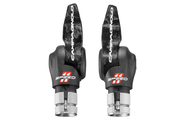 Campagnolo 11 Speed TT Carbon Bar End Shifters Black