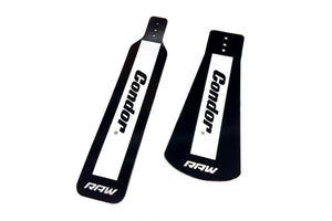 Condor Raw Mudflap Set - Front and Rear
